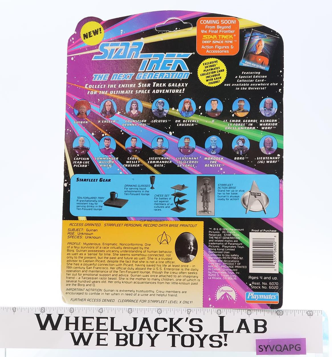 Guinan Star Trek The Next Generation 1993 Playmates MOSC NEW UNPUNCHED