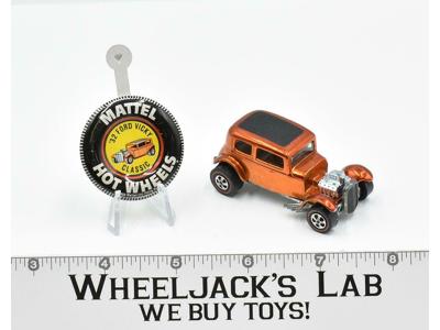 Classic '32 Ford Vicky Orange &amp; Button 1969 Hot Wheels Mattel Vintage Redline RL