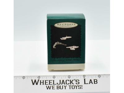 The Ships of Star Trek Set of 3 Mini Ornaments Hallmark Keepsake MIB NEW 1995