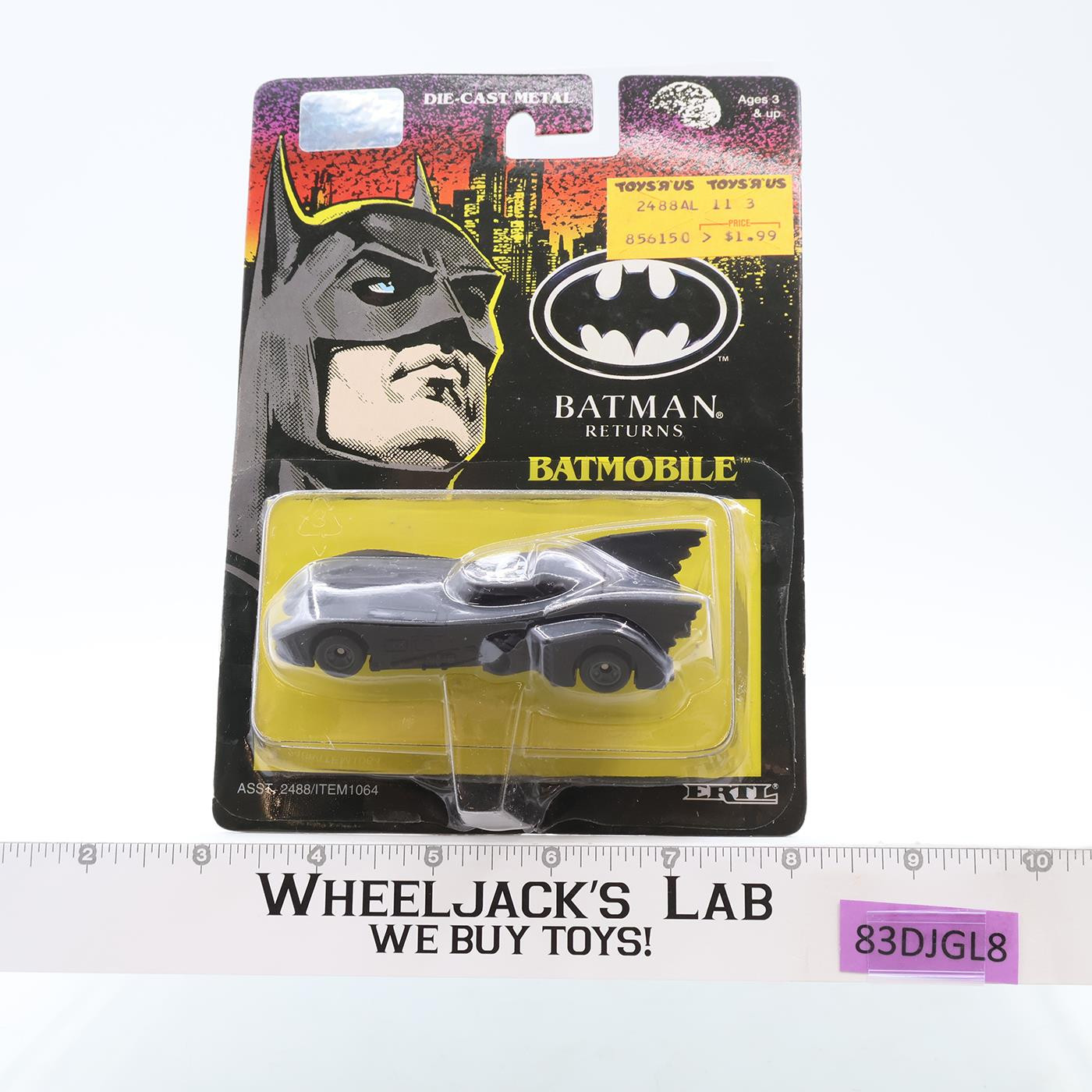 Batmobile Batman Returns MOSC NEW Diecast Metal ERTL 1992 Vintage