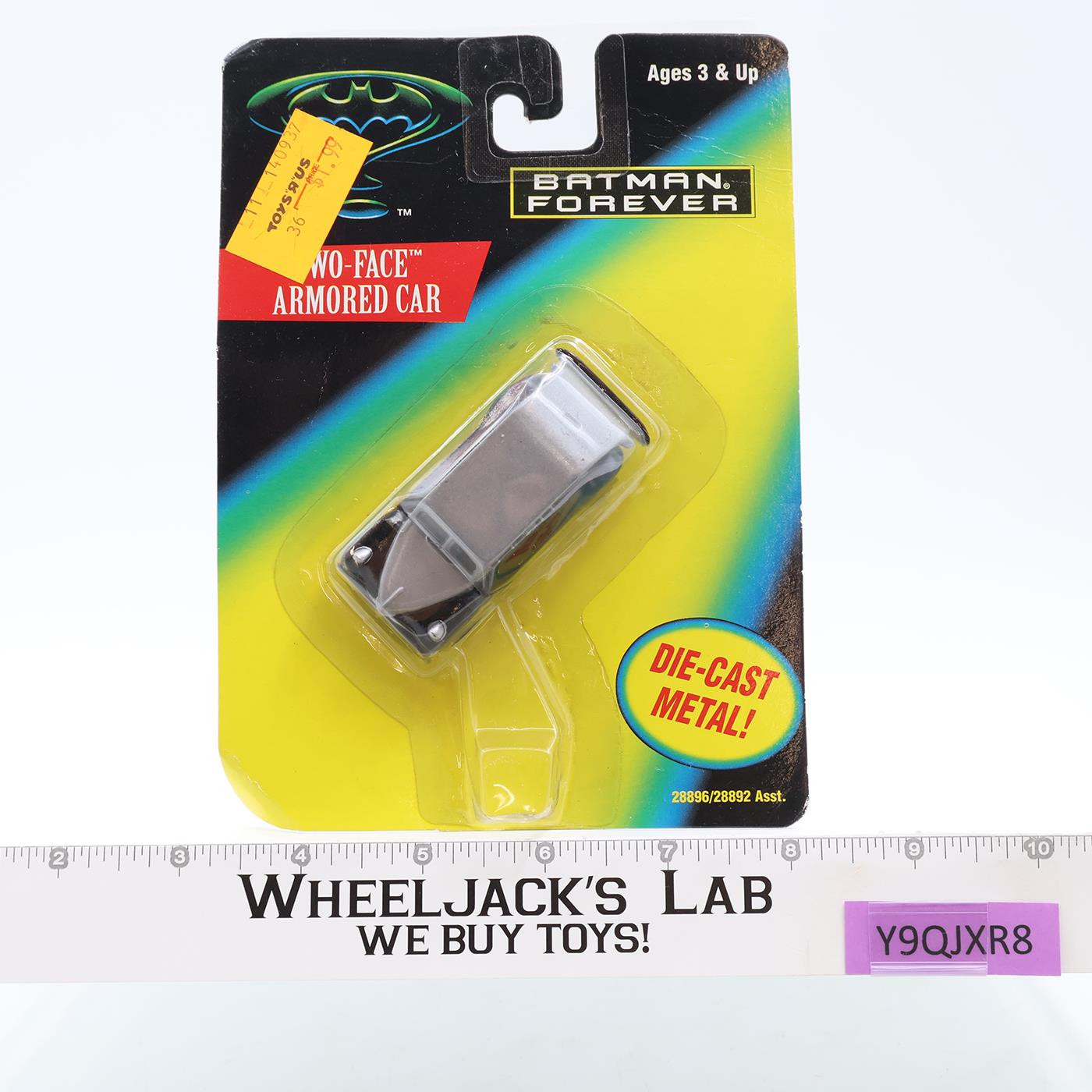 Two-Face Armored Car Batman Forever Kenner 1995 Batman Die Cast MOSC NEW