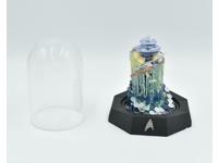 The Motion Picture W/ Glass Dome Diorama Star Trek 1997 Franklin Mint MIB