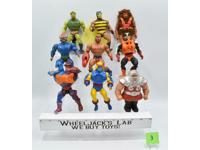#3 Lot of 9 He-Man Masters Of The Universe Vintage 1980's Mattel Action Figures