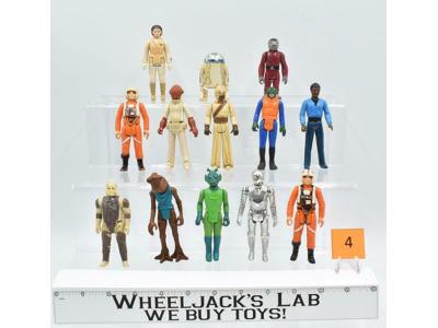 Lot of 13 #4 Star Wars 1980's Kenner Vintage Action Figures