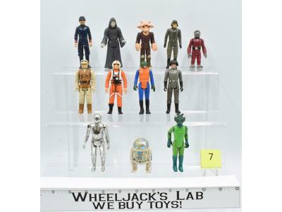 Lot of 12 #7 Star Wars 1980's Kenner Vintage Action Figures