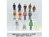 Lot of 12 #7 Star Wars 1980's Kenner Vintage Action Figures