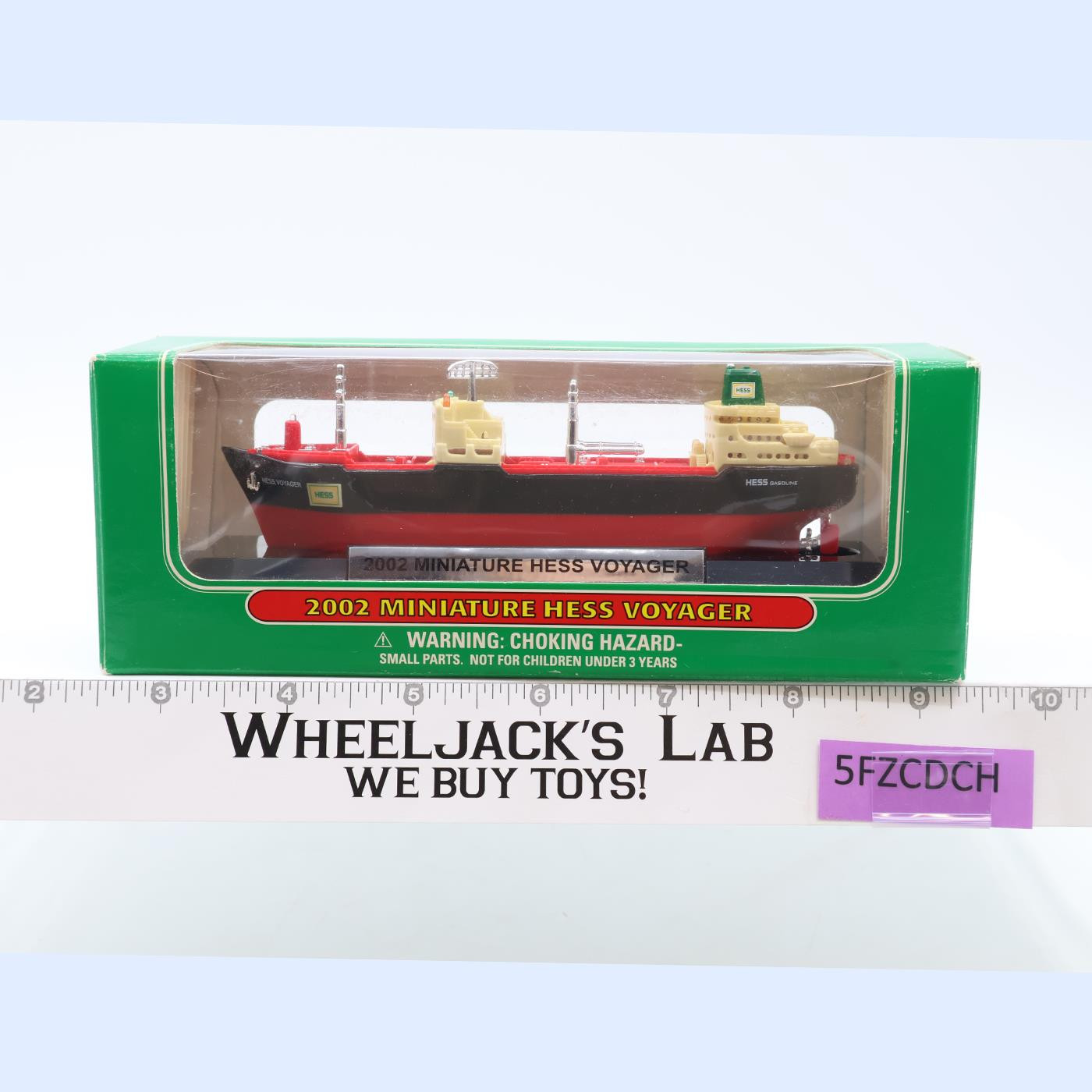 Miniature Hess Voyager Tanker Ship 2002 MIB NEW