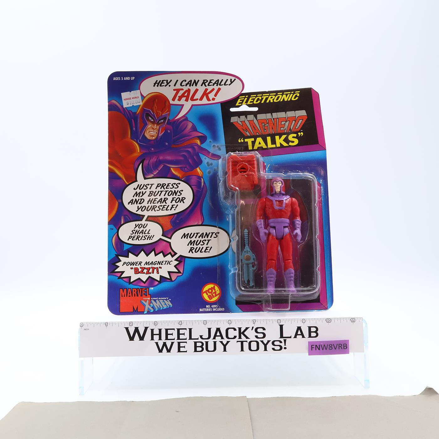 Electronic Magneto "Talks" Marvel Superheroes 1991 Toybiz Vintage Figure MOSC