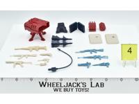 Lot Battle Gear Accessory 4 Set 4 1986 Weapons GI Joe Vintage Action Figure