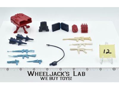 Lot Battle Gear Accessory 4 Set 12 1986 Weapons GI Joe Vintage Action Figure