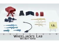 Lot Battle Gear Accessory 4 Set 12 1986 Weapons GI Joe Vintage Action Figure
