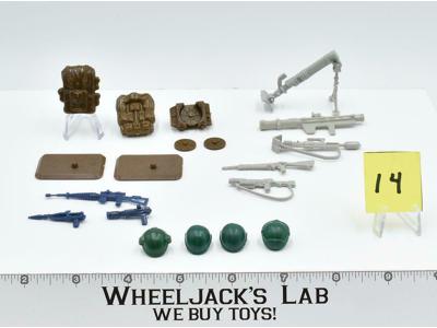 Lot Battle Gear Accessory 2 Set 14 1984 Weapons GI Joe Vintage Action Figure