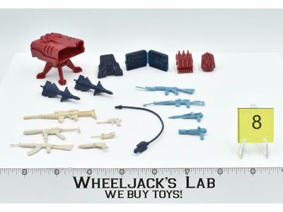 Lot Battle Gear Accessory 4 Set 8 1986 Weapons GI Joe Vintage Action Figure