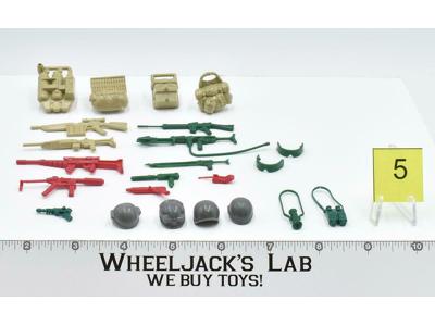 Lot Battle Gear Accessory 3 Set 5 1985 Weapons GI Joe Vintage Action Figure