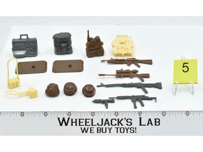 Lot Battle Gear Accessory 5 Set 5 1987 Weapons GI Joe Vintage Action Figure