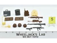 Lot Battle Gear Accessory 5 Set 5 1987 Weapons GI Joe Vintage Action Figure