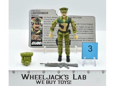 Leatherneck #3 V1 100% Complete ARAH 1986 GI Joe Hasbro Vintage Action Figure