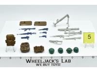 Lot Battle Gear Accessory 2 Set 5 1984 Weapons GI Joe Vintage Action Figure