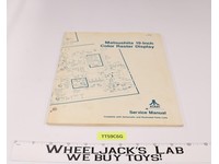 Matsushita 19-Inch Color Raster Display Service Manual Vtg Arcade 1982 ATARI