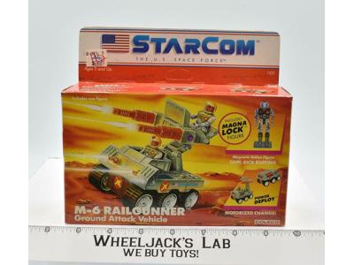 M-6 RailGunner Works MIB Starcom 1986 Coleco Vintage Action Figure Vehicle
