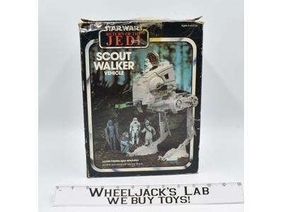 Scout Walker AT-ST 100% Complete W/Box Star Wars Return of the Jedi 1980 Kenner