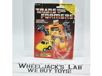 Hubcap Cardback &amp; Bubble 1986 Vintage G1 Transformers Action Figure