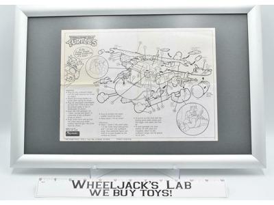 Teenage Mutant Ninja Turtles Blueprint ONLY 1990 Turtle Copter 5626