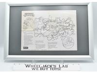 Teenage Mutant Ninja Turtles Blueprint ONLY 1990 Turtle Copter 5626