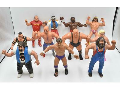 Lot of 11 1980's WWF LJN Titan Sports 8" Vintage Wrestling Action Figures