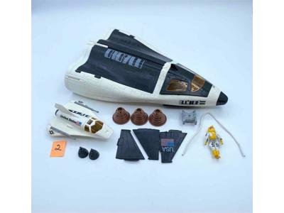Crusader Space Shuttle Scout Craft 100% Complete #2 1989 GI Joe Hasbro Vehicle