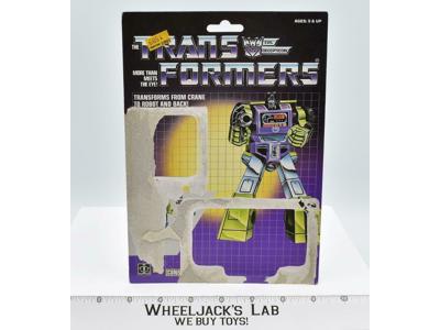 Hook Cardback 1984 Vintage Hasbro G1 Transformers Action Figure