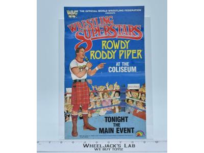 Rowdy Roddy Piper Original Poster 1985 WWF LJN Wrestling Vintage