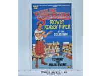 Rowdy Roddy Piper Original Poster 1985 WWF LJN Wrestling Vintage