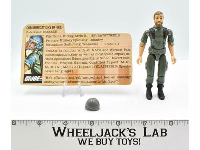 Breaker V1 STRAIGHT ARM 1982 GI Joe ARAH Hasbro Action Figure