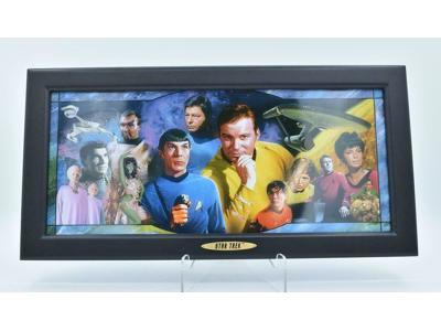 Star Trek Illuminating Stained-Glass Panorama #1 2010 Bradford Exchange NEW MIB