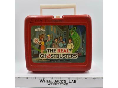 Thermos Brand Plastic Lunchbox NO THERMOS The Real Ghostbusters 1986 Vintage