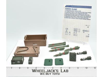 Ammo Dump Supply 100% Complete 1985 GI Joe Hasbro Action Figure Vehicle Vintage