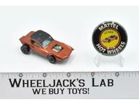 Python Orange With Button 1968 Redline Hot Wheels Mattel Vintage RL