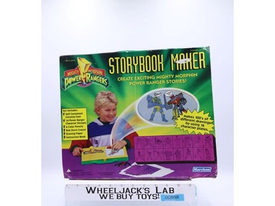 Mighty Morphin Power Rangers Storybook Maker 100% Complete USED