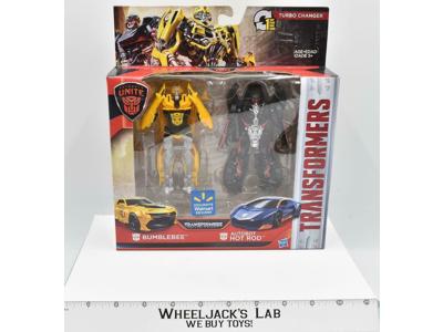 Bumblebee Hot Rod Turbo Changer Walmart NEW MISB 2016 TLK Transformers