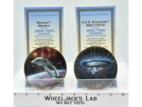 U.S.S. Enterprise &amp; Romulan Warbird Mini Plates Star Trek 1997 Hamilton