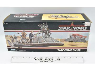 Tatooine Skiff W Box LANDING GEAR WORKS Star Wars POTF ROTJ Kenner Vintage 1984