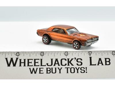 Custom Cougar Orange Restored 1968 Redline Hot Wheels Mattel Vintage RL
