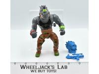 Machine Gunnin Rocksteady Teenage Mutant Ninja Turtle TMNT 1991 Playmates