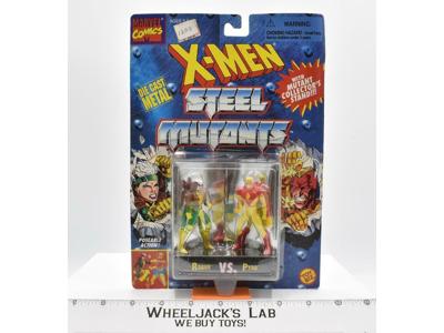Rogue VS Pyro Marvel Comics X-Men Steel Mutants MOSC Die Cast 1994 Toybiz