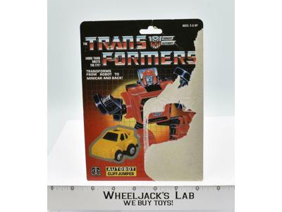 Cliffjumper Cardback 1985 Vintage Hasbro G1 Transformers Action Figure