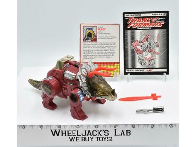 G2 Slag Heroic Dinobot RED Complete 1992 Hasbro Transformers Vintage Figure