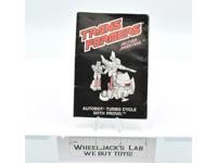Prowl Action Masters Figure Robot Instruction Manual 1990 Hasbro G1 Transformers