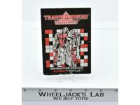 Catilla Action Figure Robot Instruction Manual 1988 Hasbro G1 Transformers