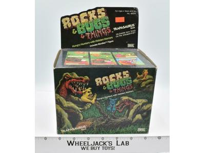 Trapasaurus Rocks &amp; Bugs &amp; Things 1985 Ideal Vintage Action Figure W/Box
